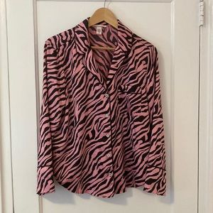 Victoria’s Secret Zebra Print Pajamas Top